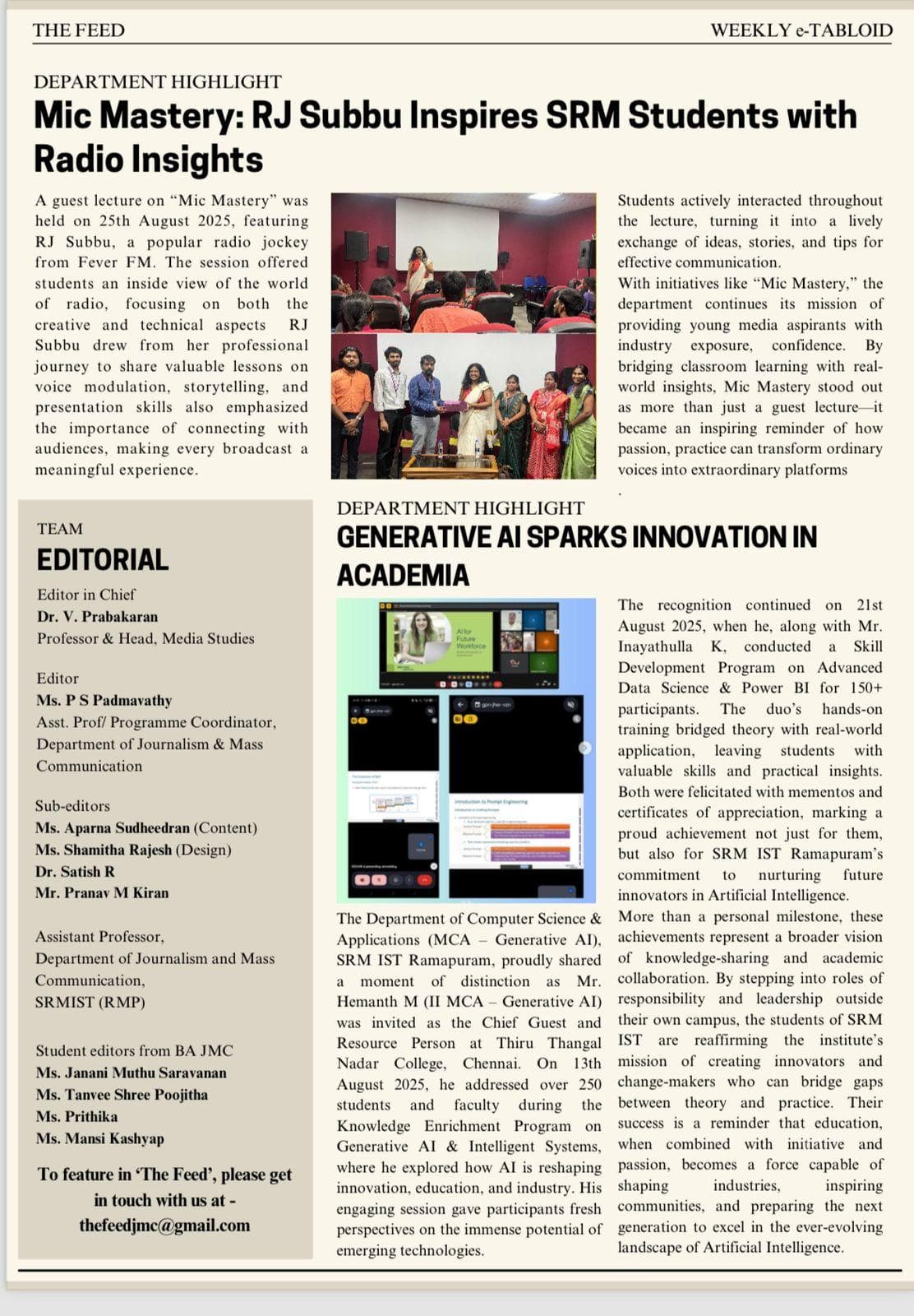 Featured in Newspaper