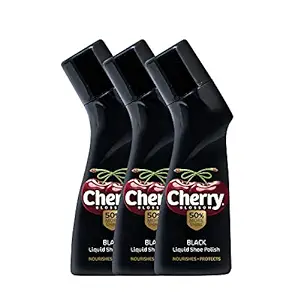 Cherry Blossom Liquid Shoe Polish, Black