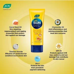 Joy Sunscreen Hello sunblock & anti tan lotion 120ml