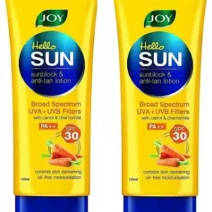 Joy Sunscreen Hello sunblock & anti tan lotion 120ml