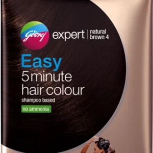 Godrej Expert Easy 5 Minute Hair Colour Sachet Natural Brown 4