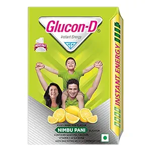 Glucon-D Nimbu Pani Glucose Powder (450g) Tasty & Healthy Tangy Flavoured Glucose Drink