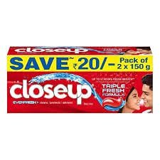 Closeup Everfresh++ Anti-Germ Gel Toothpaste  pack of 2×150 g